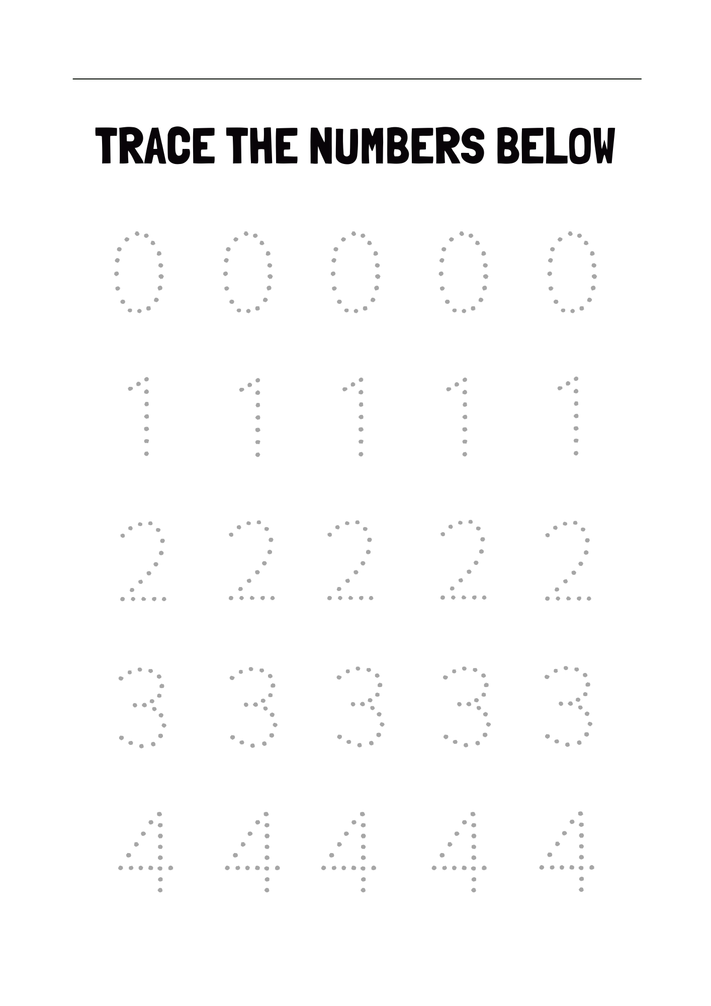 Numbers Tracing & Counting Workbook: Fun from 0 to 9